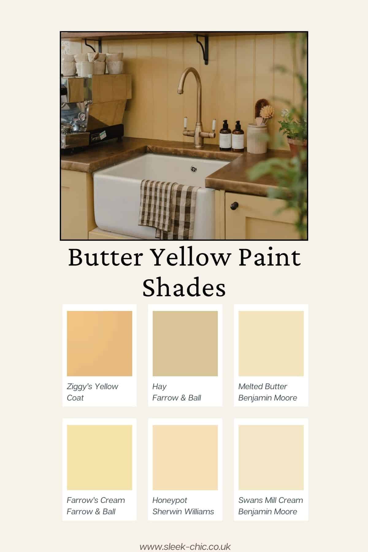 butter yellow paint shades