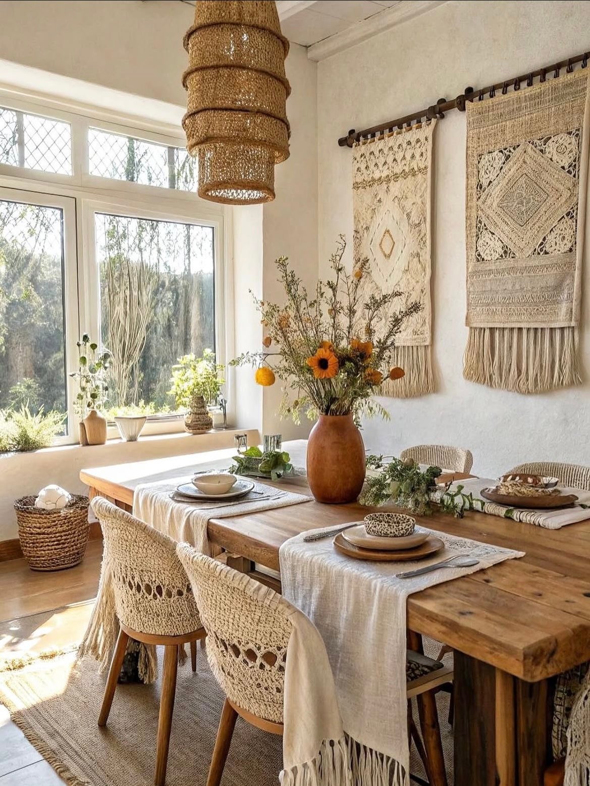 earthy dining room 6
