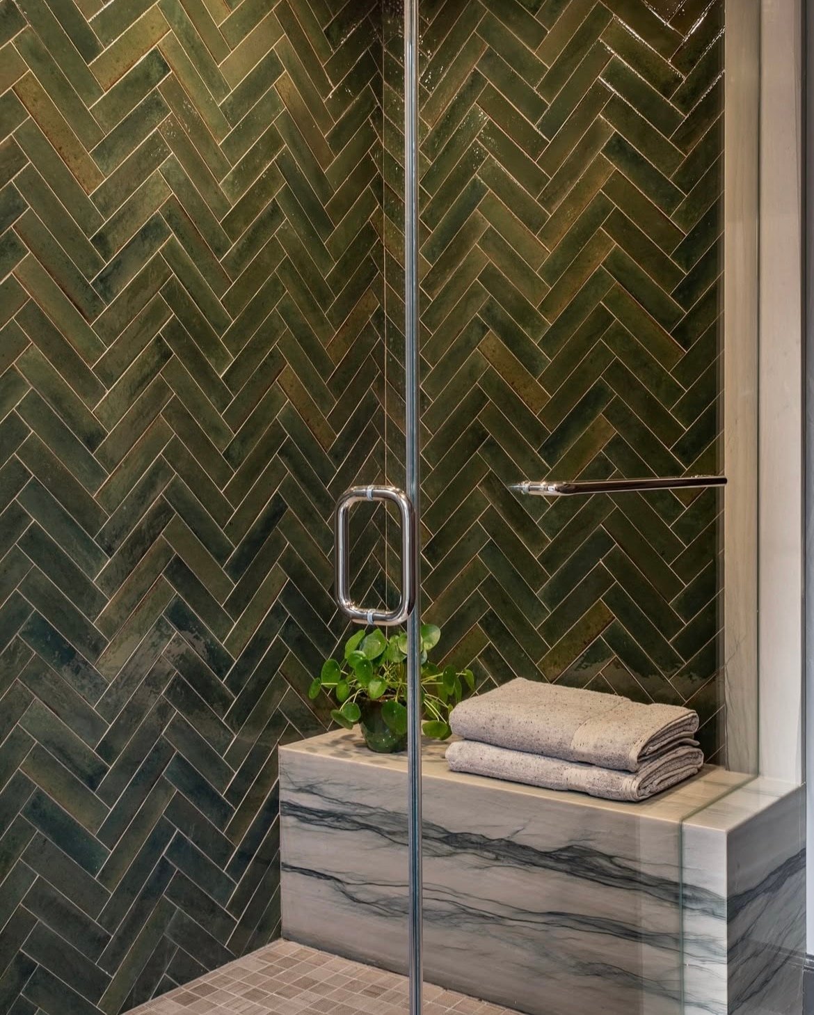 green shower tiles 11