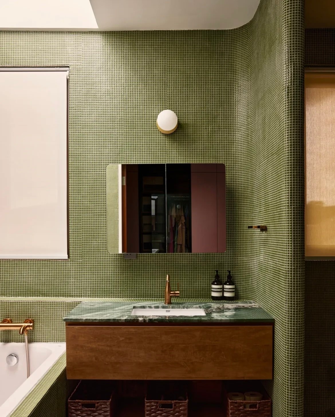 green shower tiles 17