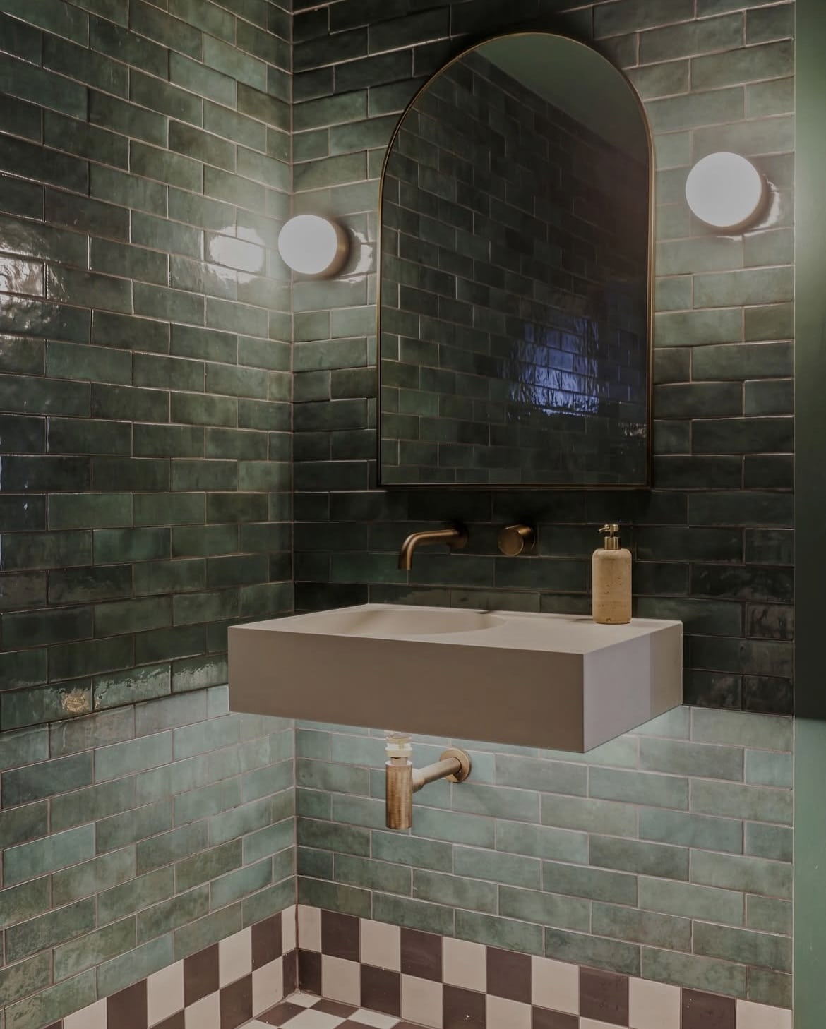 green shower tiles 19