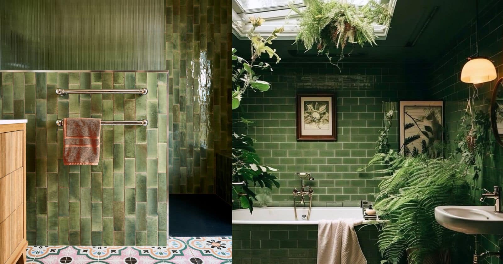 green shower tiles 4 1