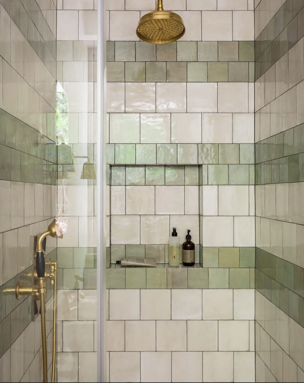 green shower tiles 6