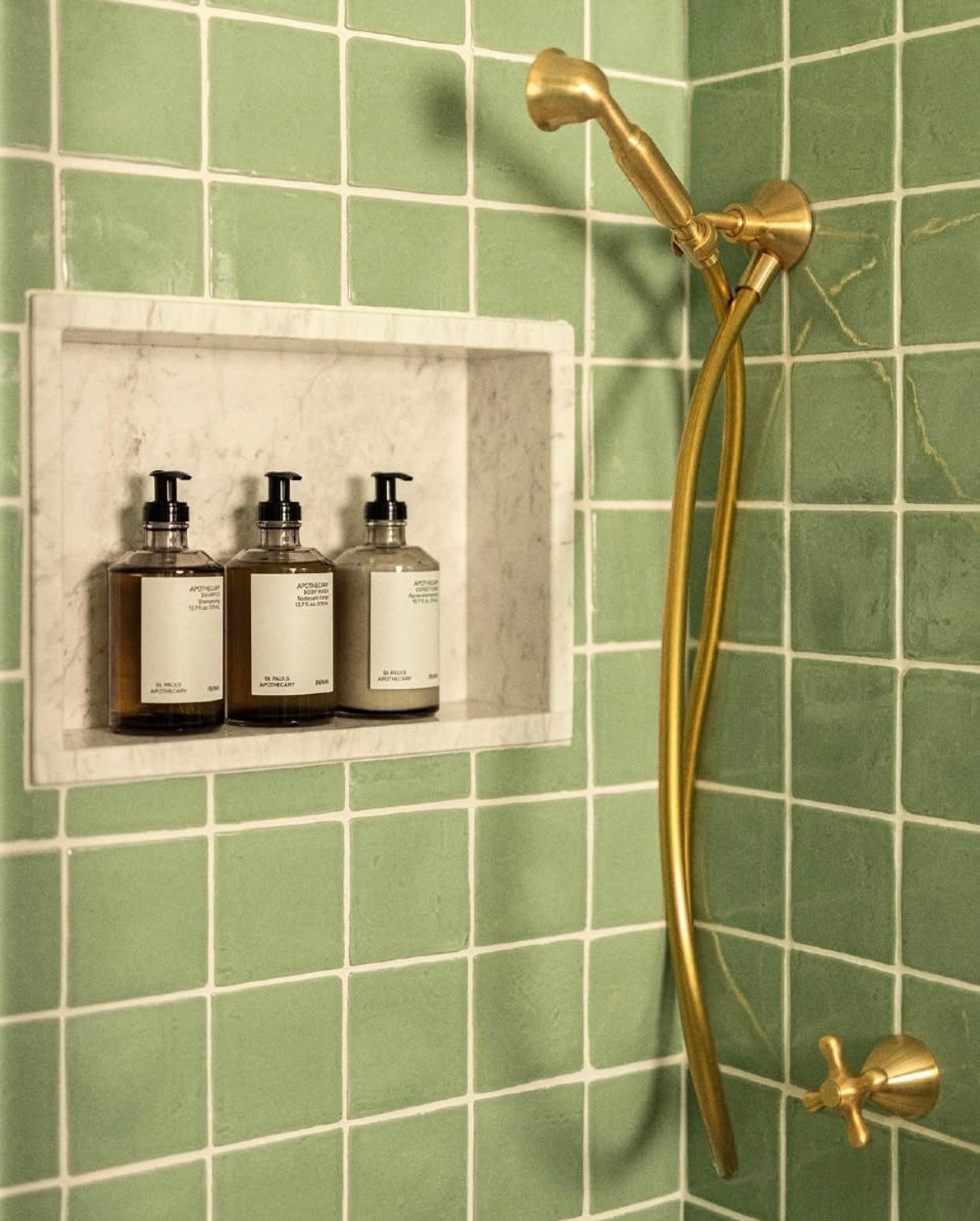 green shower tiles 8