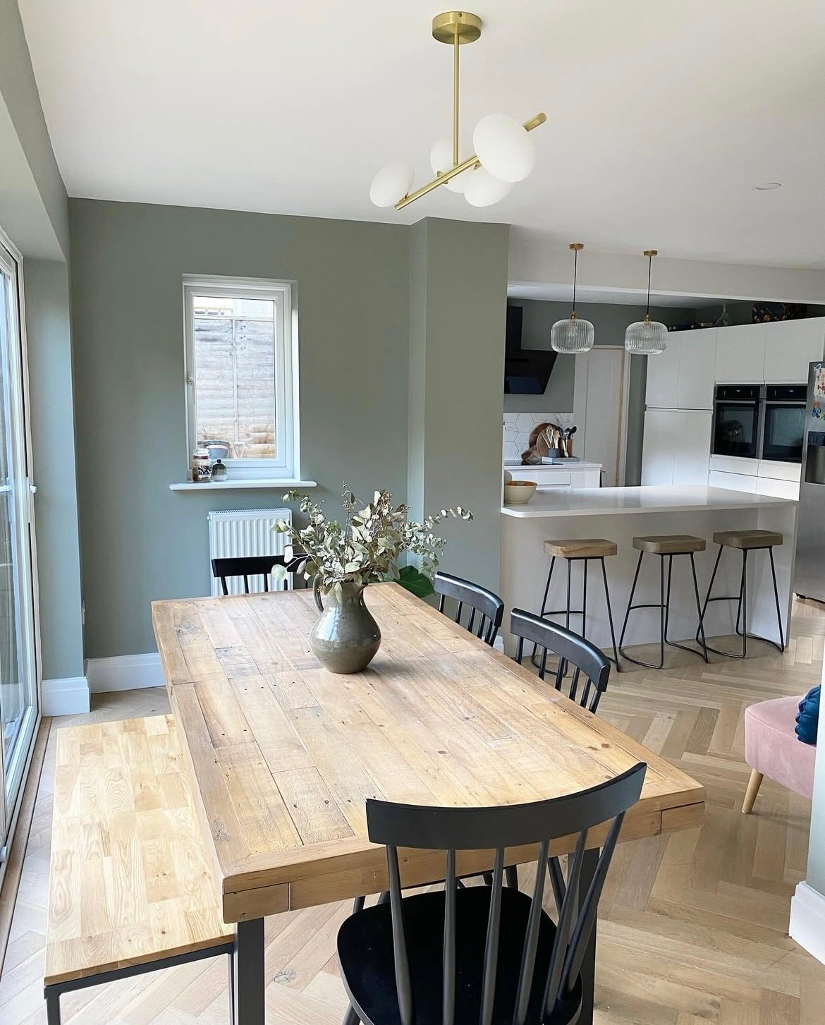 farrow and ball pigeon kitchen 7