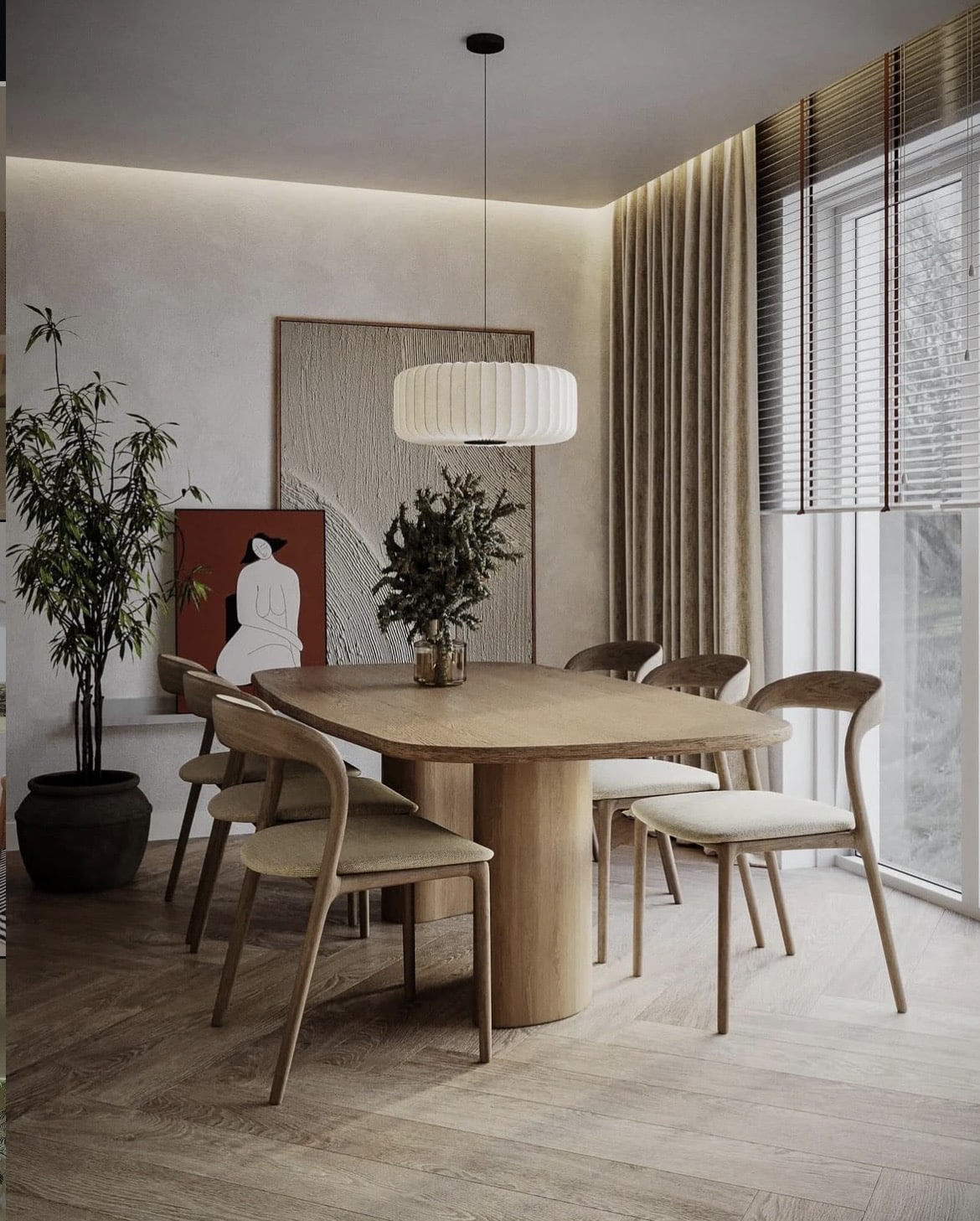 japandi dining room 18