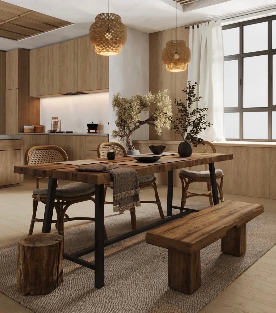 japandi dining room 22