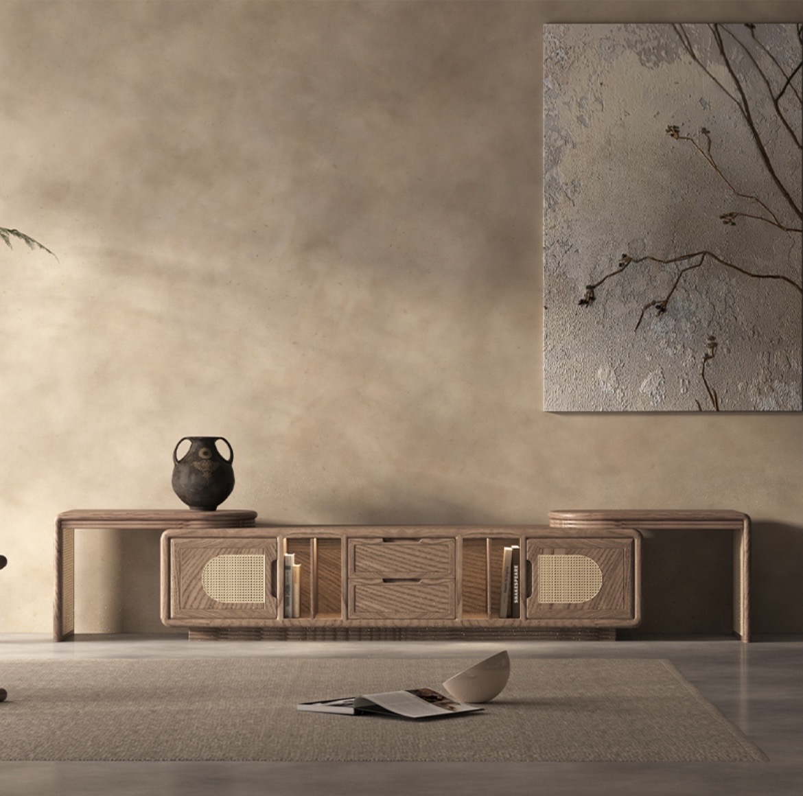 wabi sabi living room 14
