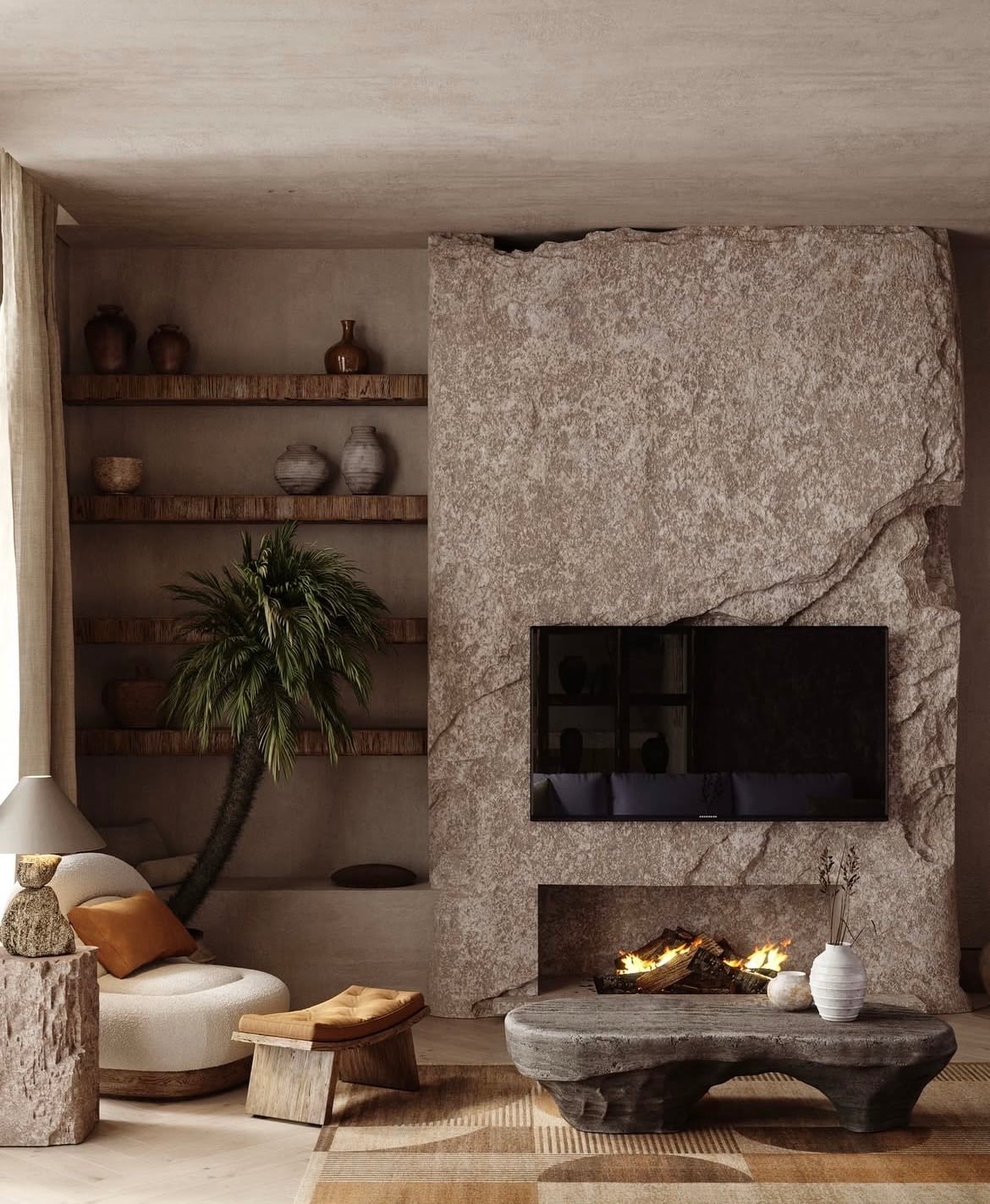 wabi sabi living room